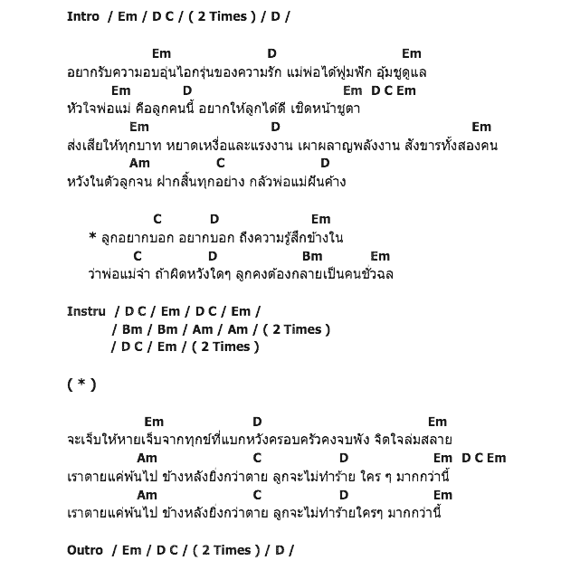 คอร์ดเพลง เนื้อเพลง ลูกอยากบอก, คอร์ดเพลง ลูกอยากบอก ของ พงษ์สิทธิ์ คัมภีร์, คอร์ดเพลงของ พงษ์สิทธิ์ คัมภีร์, เนื้อร้อง ลูกอยากบอก พงษ์สิทธิ์ คัมภีร์, ลูกอยากบอก คอร์ดง่าย ๆ, คอร์ด ลูกอยากบอก ต้นฉบับ