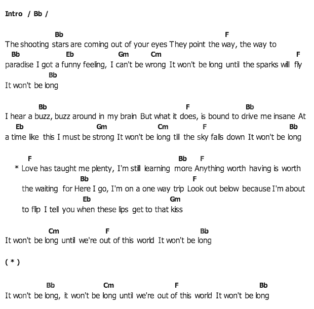 คอร์ดเพลง เนื้อเพลง It Won't Be Long, คอร์ดเพลง It Won't Be Long ของ Elvis presley, คอร์ดเพลงของ Elvis presley, เนื้อร้อง It Won't Be Long Elvis presley, It Won't Be Long คอร์ดง่าย ๆ, คอร์ด It Won't Be Long ต้นฉบับ