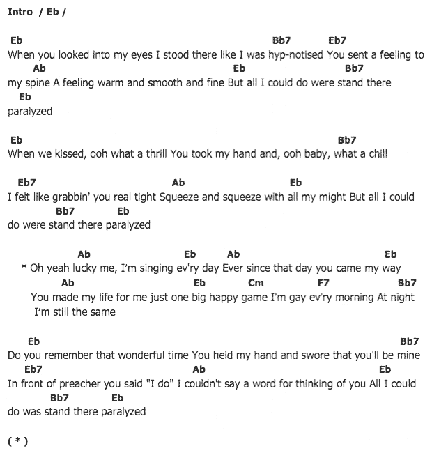 คอร์ดเพลง เนื้อเพลง Paralyzed, คอร์ดเพลง Paralyzed ของ Elvis presley, คอร์ดเพลงของ Elvis presley, เนื้อร้อง Paralyzed Elvis presley, Paralyzed คอร์ดง่าย ๆ, คอร์ด Paralyzed ต้นฉบับ