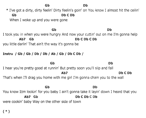 คอร์ดเพลง เนื้อเพลง Dirty Dirty Feeling, คอร์ดเพลง Dirty Dirty Feeling ของ Elvis presley, คอร์ดเพลงของ Elvis presley, เนื้อร้อง Dirty Dirty Feeling Elvis presley, Dirty Dirty Feeling คอร์ดง่าย ๆ, คอร์ด Dirty Dirty Feeling ต้นฉบับ