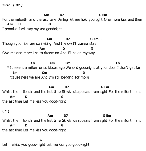 คอร์ดเพลง เนื้อเพลง For The Millionth And The Last Time, คอร์ดเพลง For The Millionth And The Last Time ของ Elvis presley, คอร์ดเพลงของ Elvis presley, เนื้อร้อง For The Millionth And The Last Time Elvis presley, For The Millionth And The Last Time คอร์ดง่าย ๆ, คอร์ด For The Millionth And The Last Time ต้นฉบับ
