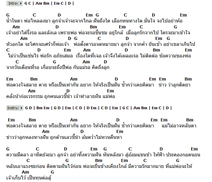 คอร์ดเพลง เนื้อเพลง ดวงใจพ่อ, คอร์ดเพลง ดวงใจพ่อ ของ พงษ์สิทธิ์ คัมภีร์, คอร์ดเพลงของ พงษ์สิทธิ์ คัมภีร์, เนื้อร้อง ดวงใจพ่อ พงษ์สิทธิ์ คัมภีร์, ดวงใจพ่อ คอร์ดง่าย ๆ, คอร์ด ดวงใจพ่อ ต้นฉบับ
