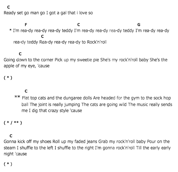 คอร์ดเพลง เนื้อเพลง Ready Teddy, คอร์ดเพลง Ready Teddy ของ Elvis presley, คอร์ดเพลงของ Elvis presley, เนื้อร้อง Ready Teddy Elvis presley, Ready Teddy คอร์ดง่าย ๆ, คอร์ด Ready Teddy ต้นฉบับ